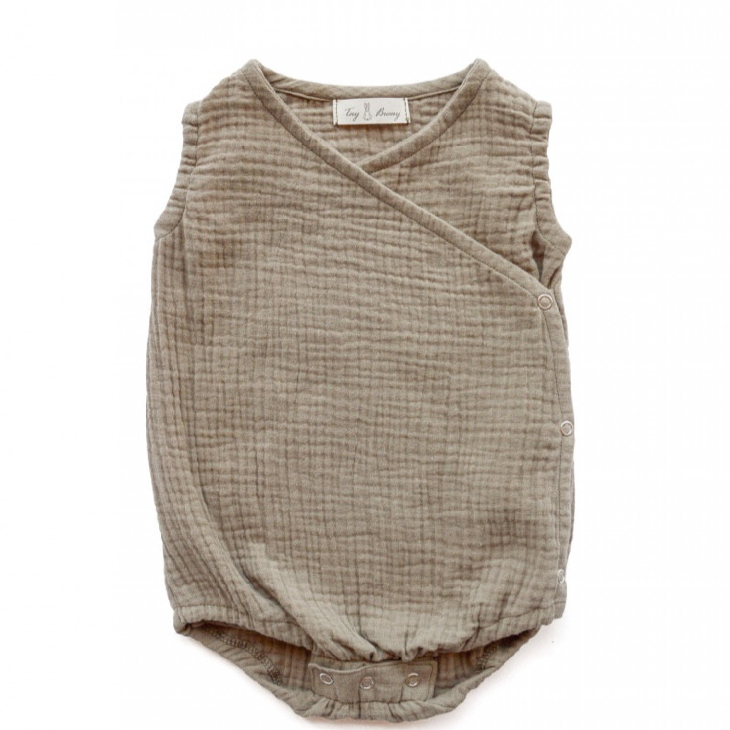 Baby’s wrap onesie - brown